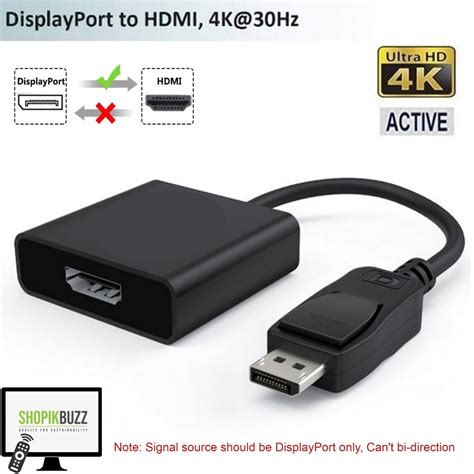 Dp To Hdmi Converter 4k 1080p Display Port To Hdmi Shopikbuzz