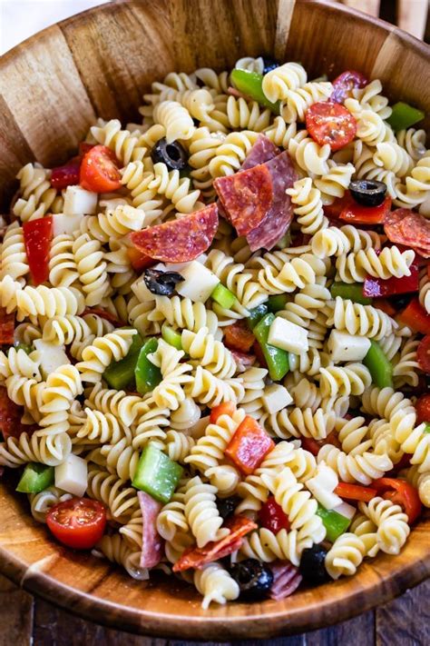 Easy Italian Pasta Salad Recipe Crazy For Crust