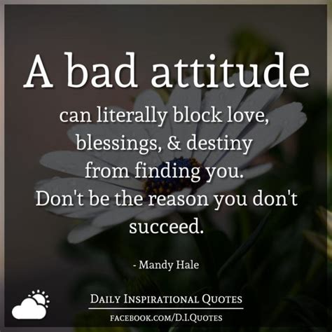 A Bad Attitude Can Literally Block Love Blessings And Destiny From