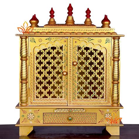 Home Decorative Handpainted Wooden Temple Medium Size 18x12x24