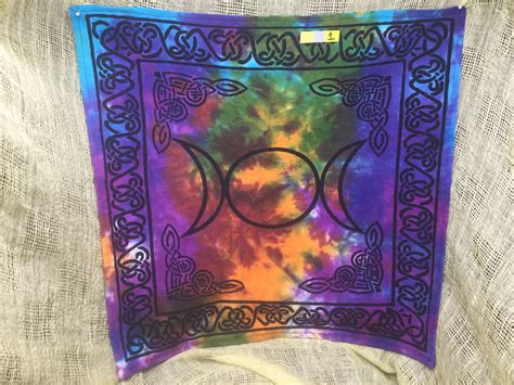 Triple Moon Altar Cloth Altar Accessory Witch Wicca Ritual Etsy
