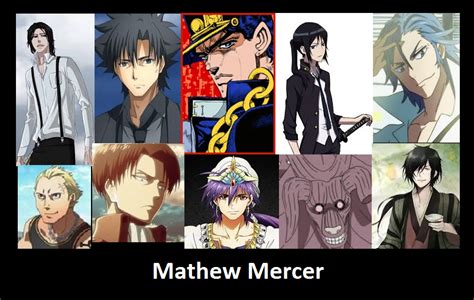 The hands down best female (english dub) anime voice actors in the world! Mathew Mercer - English voice actor | Anime, Manga anime
