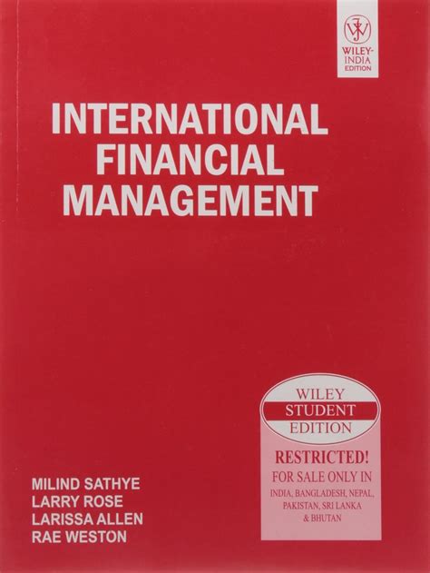 International Financial Management Sathye 9788126533466