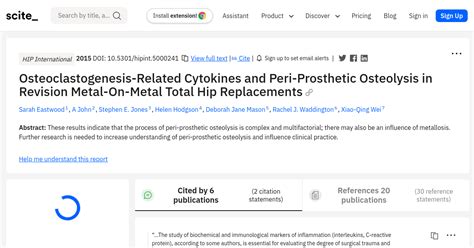 Osteoclastogenesis Related Cytokines And Peri Prosthetic Osteolysis In