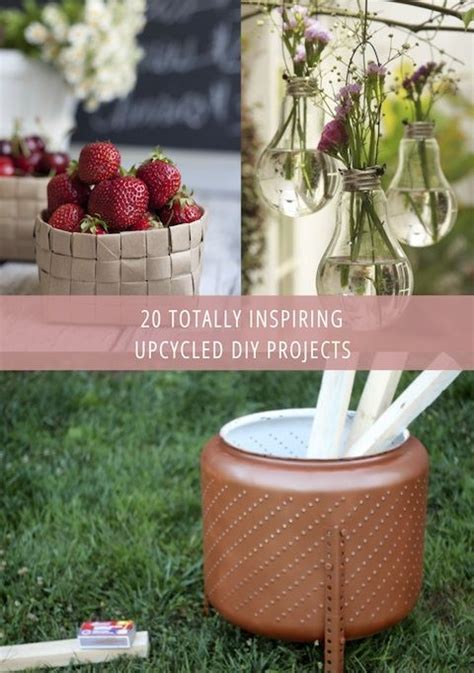 20 Inspiring Upcycled Projects Diy Upcycle Diy Craft Projects Diy