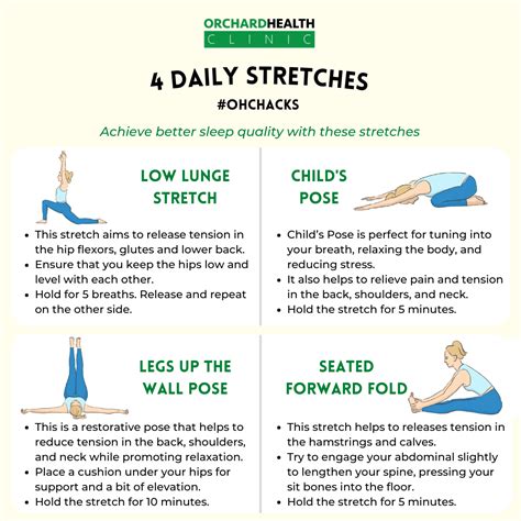 4 Daily Stretches For Better Sleep Orchard Health Clinic Osteopathy