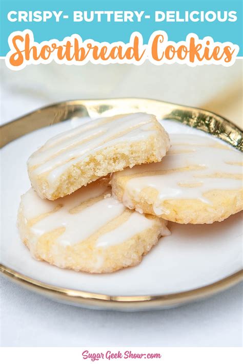 Classic Lemon Shortbread Cookie Recipe With Lemon Glaze Sugar Geek Show