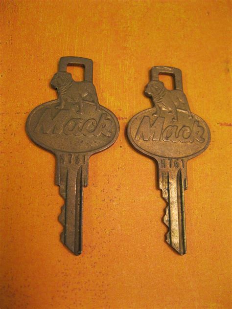 Vintage Mack Truck Keys And Lock Etsy