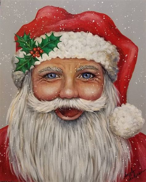 Learn To Paint A Festive Santa Claus Portrait With Angela Andersons