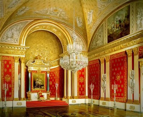 Peter The Great Small Throne Room 1862 Throne Room Winter Palace