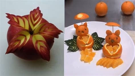 Instructions On How To Cut Beautiful Fruits Youtube