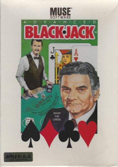 Advanced Blackjack 1983 Apple Ii Box Cover Art Mobygames