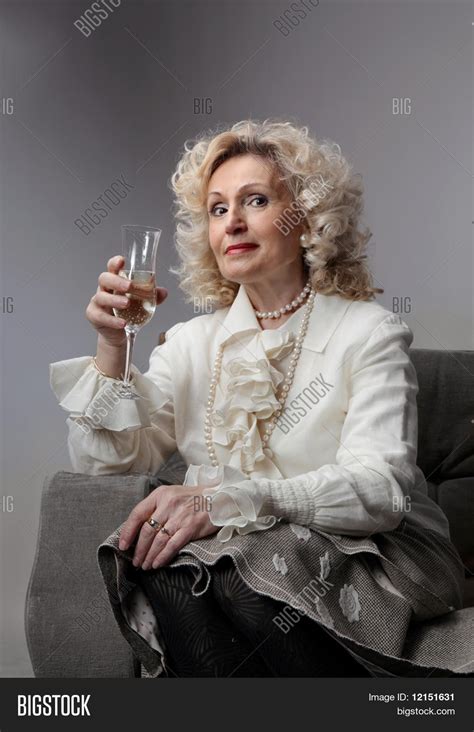 Senior Woman Drinking Image Photo Free Trial Bigstock
