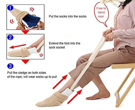 Kikigoal Flexible Sock Aid Stocking Aid Dressing Assist For Elderly