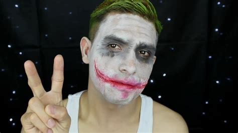 Maquillaje De Halloween Para Hombres Joker Youtube