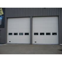 Porte sectionnelle industrielle sur mesure isolée panneaux de 40mm. Porte sectionnelle industrielle