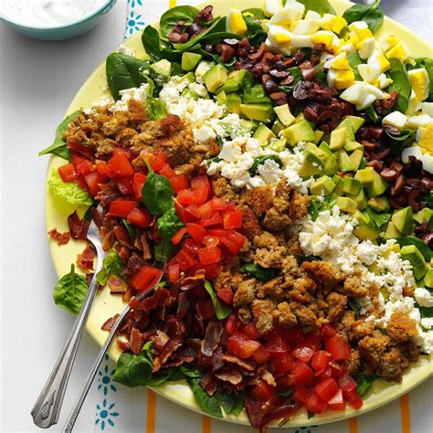 Mediterranean Cobb Salad Recipe Taste Of Home