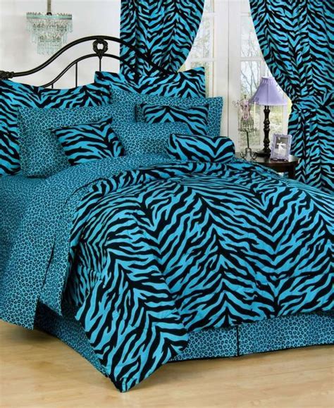 Find great deals on ebay for zebra print bedroom curtains. karin-maki-blue-zebra-print-complete-bedding-set | Zebra ...