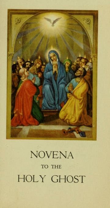 Novena To The Holy Ghost Holy Ghost Fathers Free Download Borrow