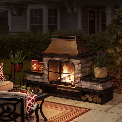 Arlmont And Co Reyna Steel Wood Burning Outdoor Fireplace And Reviews