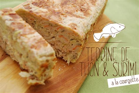 Terrine de thon et surimi à la courgette