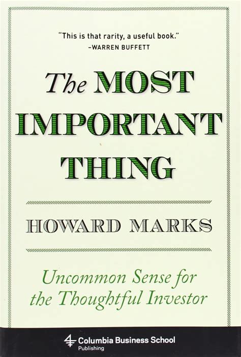 92 Quotes From The Most Important Thing By Howard Marks Arbor Asset