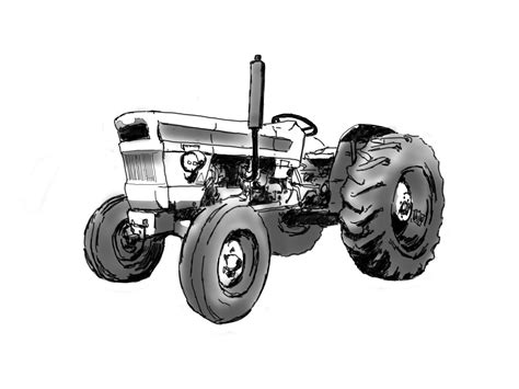 Tractors Drawing Drawing Image