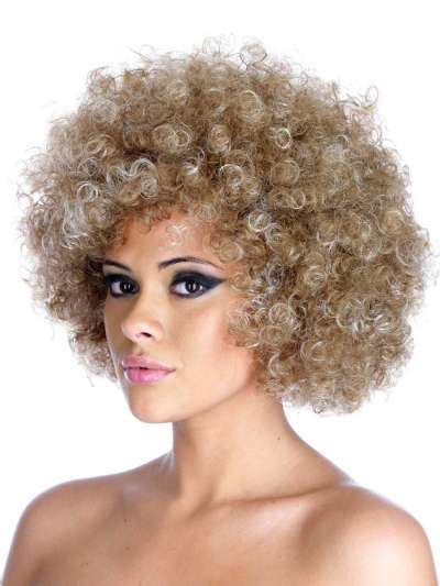 Blonde 2 Tone Afro Wig Carnival Store