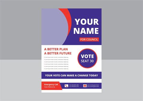 Election Flyer Template Design Political Flyer Design Vote Now