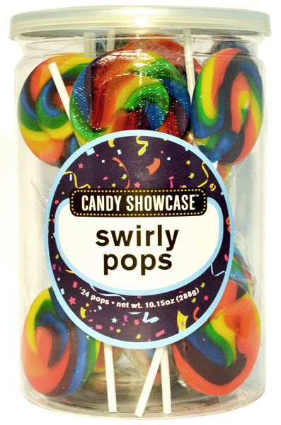 Swirly Pops 24 Lollipops Rainbow Confectionery World