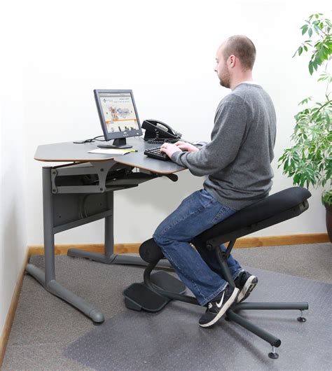 Here's a list of best ergonomic office chairs to help ease lower back pain without breaking the bank and feeling uncomfortable. Stance Angle Chair | Ergonomic Standing Chair | HealthPostures