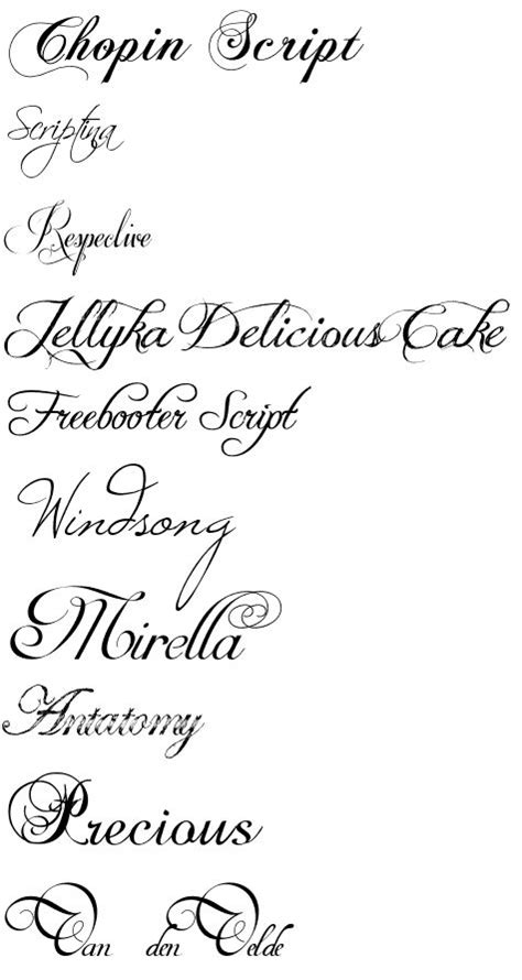 Calligraphy Fonts From Fonts Pinterest