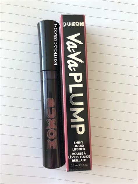Product Review Buxom Va Va Plump Shiny Liquid Lipstick Exotic Excess