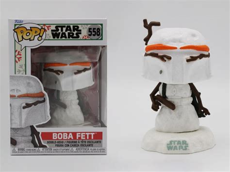 Star Wars Holiday Snowman Boba Fett Funko Pop