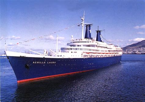 Achille lauro sank off somalia on nov. Flotta Lauto Lines / StarLauro MS Achile Lauro 1965 to 1994