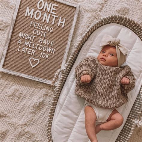 Unique Monthly Baby Photoshoot Ideas At Home Mimosas And Motherhood