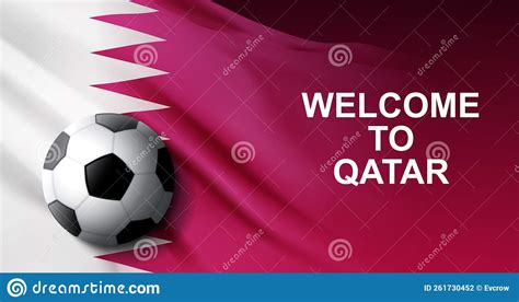Welcome To Qatar Banner Stock Illustration Illustration Of Card