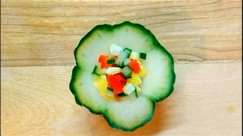 Fruit And Vegetables Garnish Ideas For Plating How To Make Cucumber