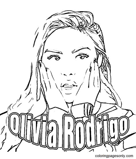 Olivia Rodrigo Good 4 U Coloring Pages Olivia Rodrigo Coloring