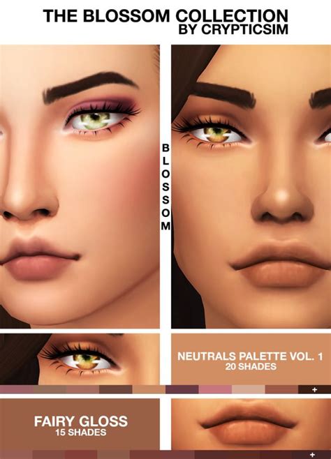 The Blossom Collection Sims 4 Sims 4 Cc Makeup Sims