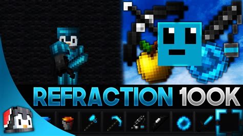 Refraction 100k Mcpe Pvp Texture Pack Fps Friendly Youtube