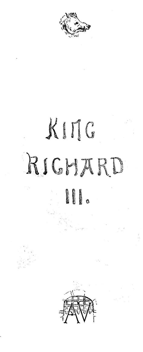King Richard Iii Title Page Richard Iii King Richard Richard
