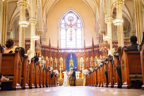 Wedding Ceremony At Basilica Of St Patricks Old Cathedral In New York