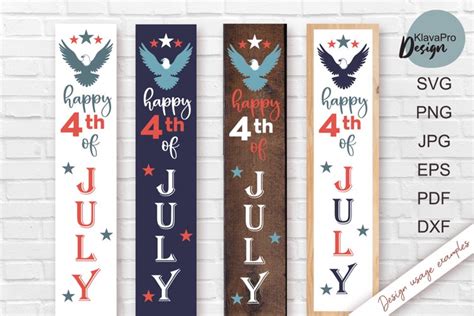 Happy 4th of July - Patriotic Porch sign SVG (1365937) | SVGs | Design