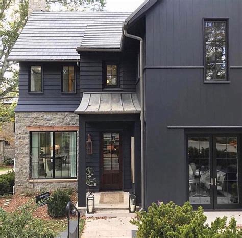 Black House Exterior Home Designs