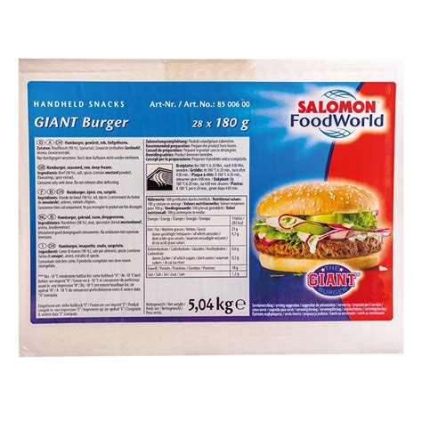 Ay Pilic Giant Burger Salomon 180gr