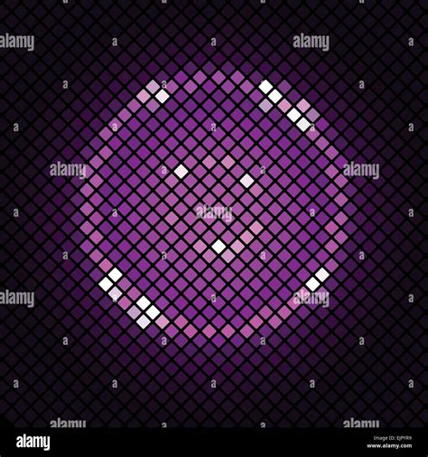 Abstract Mosaic With Violet Background Stock Vector Stock Vector Image