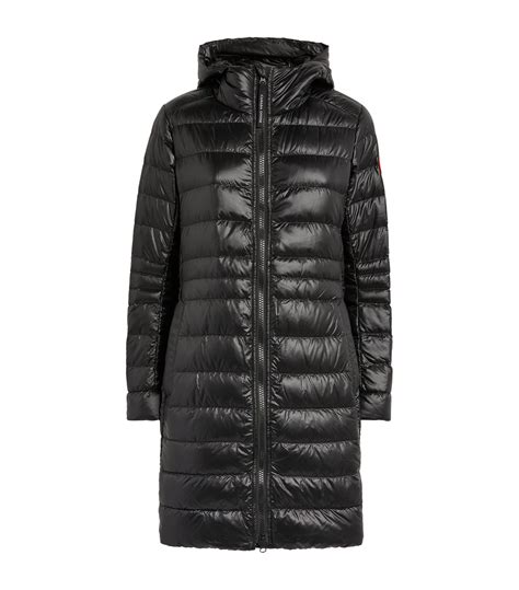 womens canada goose black hooded cypress jacket harrods uk