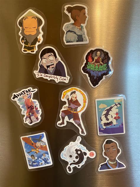 10 Last Airbender Avatar Magnets Etsy