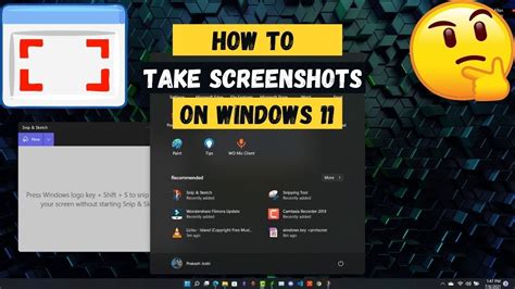Take A Screenshot On Windows 11
